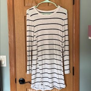 Lou and Grey long sleeve striped dress